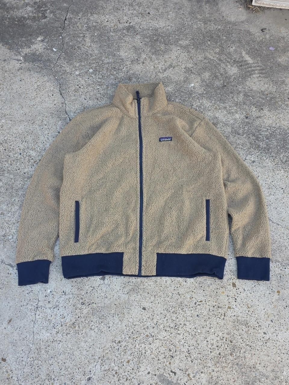 Patagonia Woolyester Fleece Jacket Mojave Khaki Size XLarge